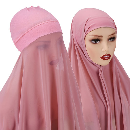1 Set of Convenient Headscarf, Muslim Hijab, Scarf