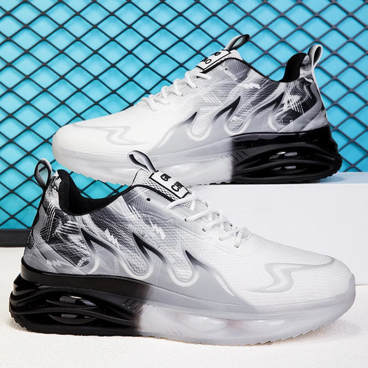 ELUVA Man Running Shoes Comfortable Breathable Men's Sneakers Casual Antiskid Wear-resistant Jogging Outdoor Sports Shoes Men