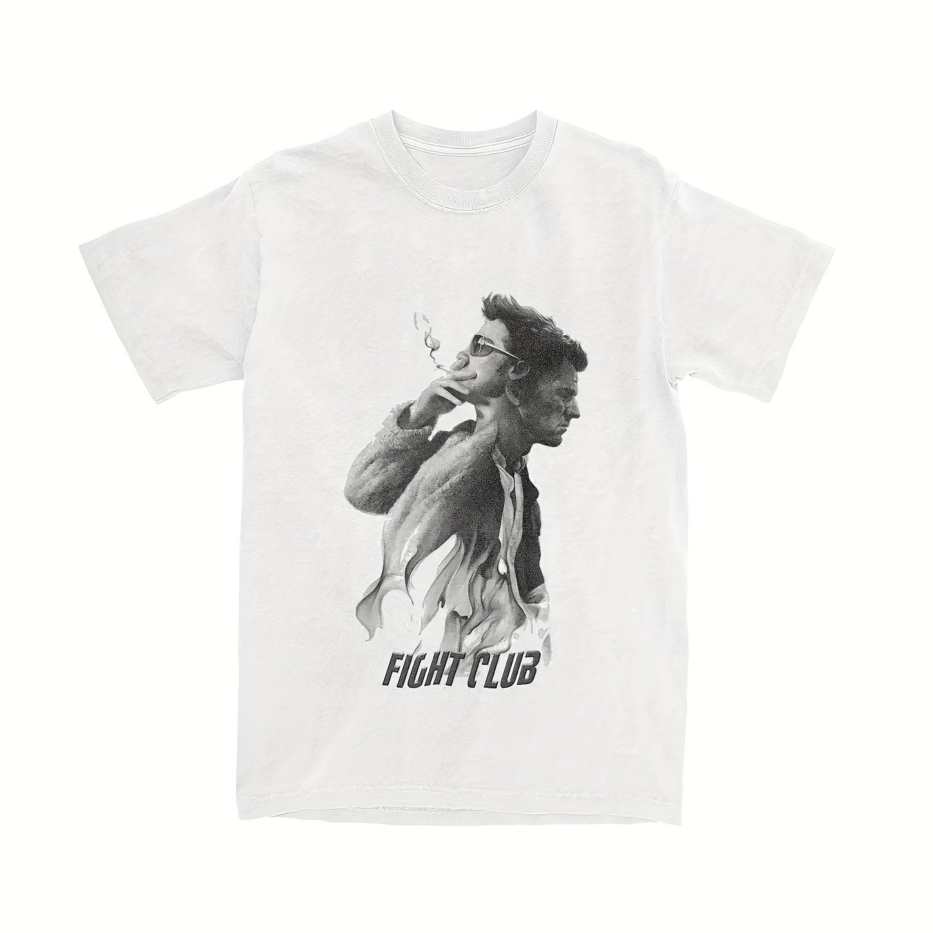 Creative Pure Cotton Printed Tee Fight Club Apparel TShirts Streetwear For Men Oversized Men Clothing Harajuku Graphic T Shirts 220g