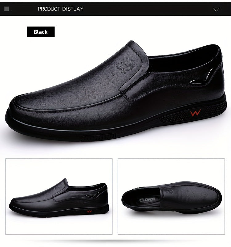 CLOHOO Men's Anti-Slip Fashion Slip-On Casual Shoes