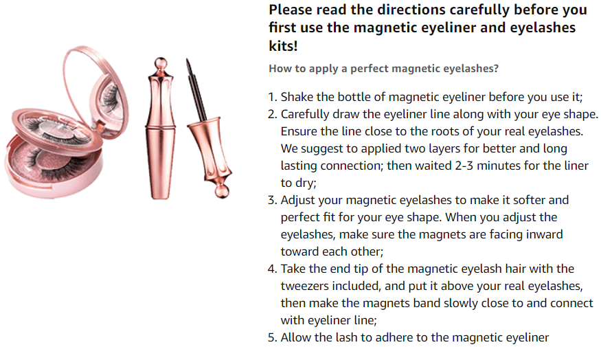 5 Pairs Magnetic Eyelashes And Eyeliner Kit Reusable 3D Magnetic False Lashes Extension No Glue Needed - Eyes Makeup Sets for Mother