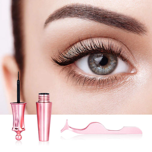 5 Pairs Magnetic Eyelashes And Eyeliner Kit Reusable 3D Magnetic False Lashes Extension No Glue Needed - Eyes Makeup Sets for Mother
