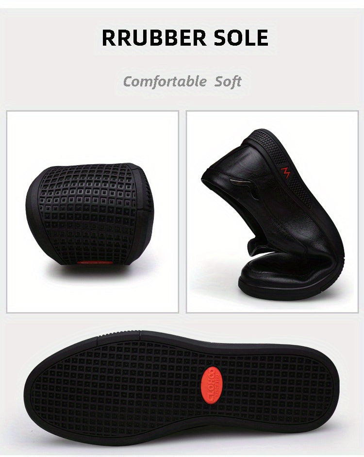 CLOHOO Men's Anti-Slip Fashion Slip-On Casual Shoes