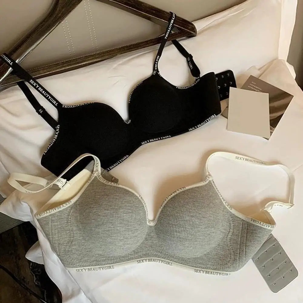 Small Breasts Push Up Bra Wireless Comfortable Underwear Seamless Invisible Bralette 3D Pads Support Bras Side Breast Collection