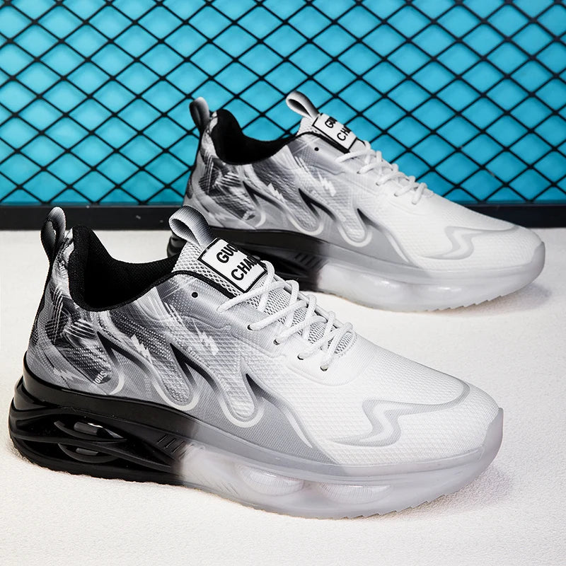 ELUVA Man Running Shoes Comfortable Breathable Men's Sneakers Casual Antiskid Wear-resistant Jogging Outdoor Sports Shoes Men