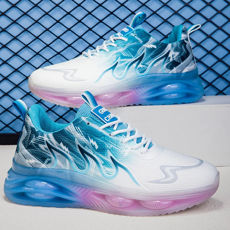 ELUVA Man Running Shoes Comfortable Breathable Men's Sneakers Casual Antiskid Wear-resistant Jogging Outdoor Sports Shoes Men