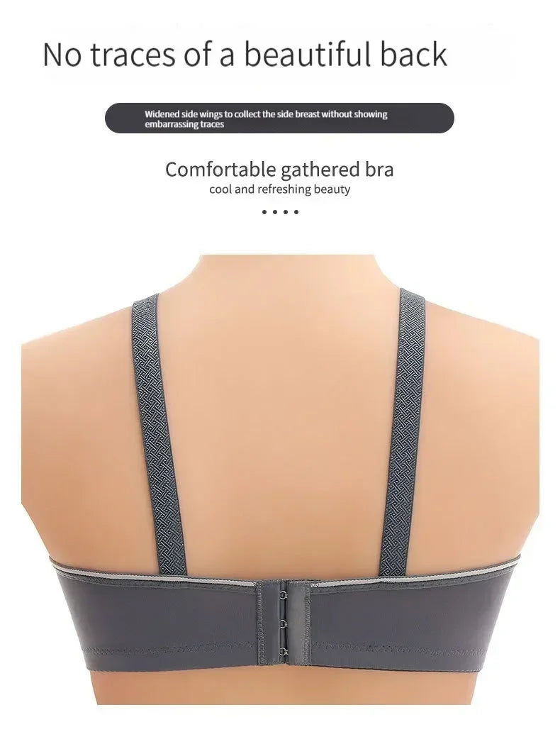 Large Size Push Up Bra Sexy Bra for Women Wire Free Bralette Comfortable Seamless Brassiere Thin Cup Female Lingerie