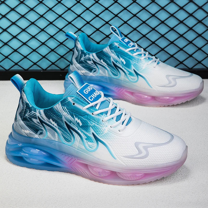 ELUVA Man Running Shoes Comfortable Breathable Men's Sneakers Casual Antiskid Wear-resistant Jogging Outdoor Sports Shoes Men