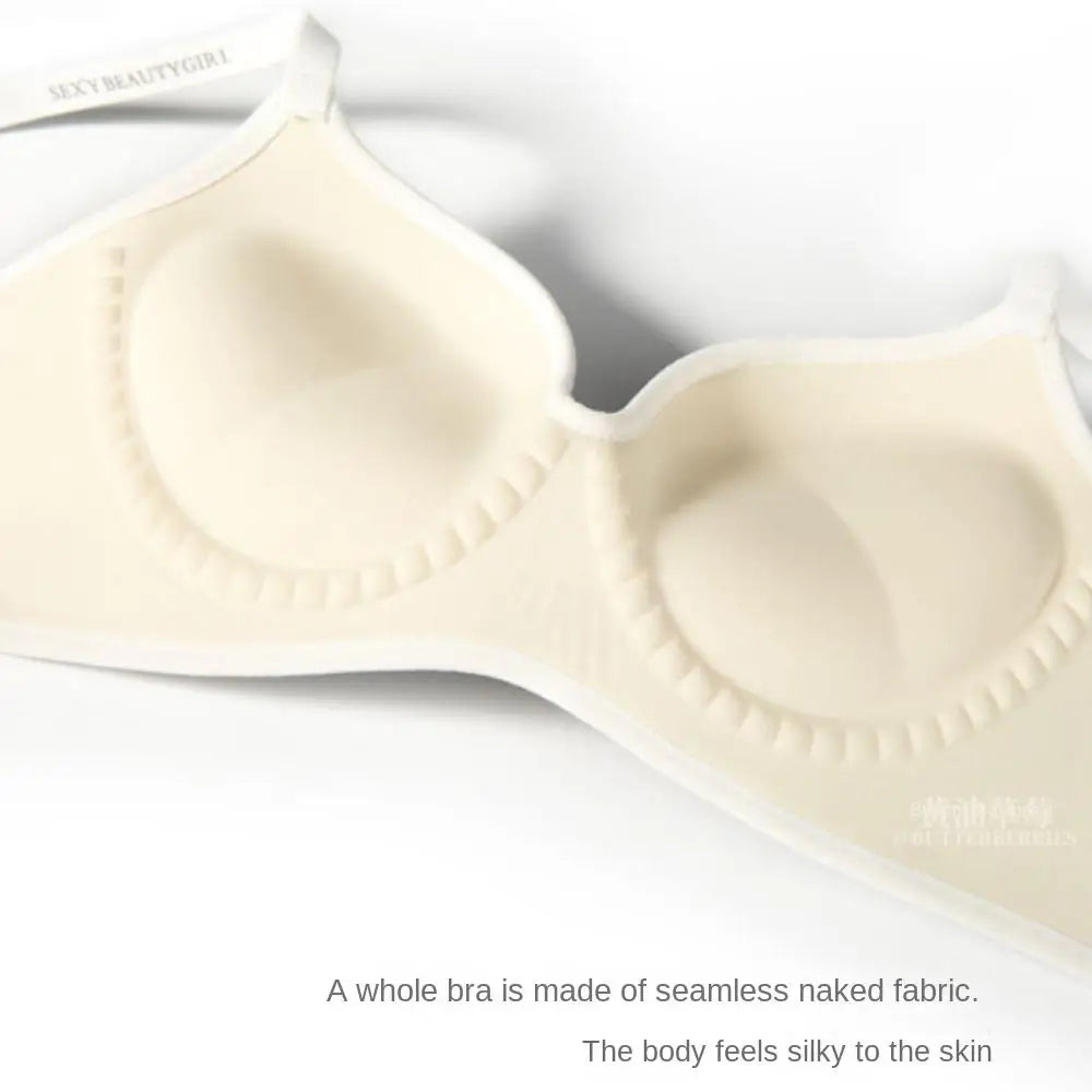 Small Breasts Push Up Bra Wireless Comfortable Underwear Seamless Invisible Bralette 3D Pads Support Bras Side Breast Collection