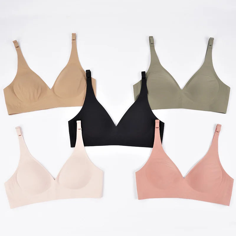 Sexy Seamless Bra Wire Free Brassiere Adjustable Wireless Bras Women Underwear Female Push Up Padded Bralette Lingerie Intimates