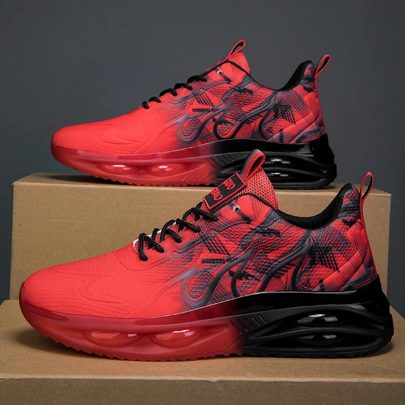 ELUVA Man Running Shoes Comfortable Breathable Men's Sneakers Casual Antiskid Wear-resistant Jogging Outdoor Sports Shoes Men