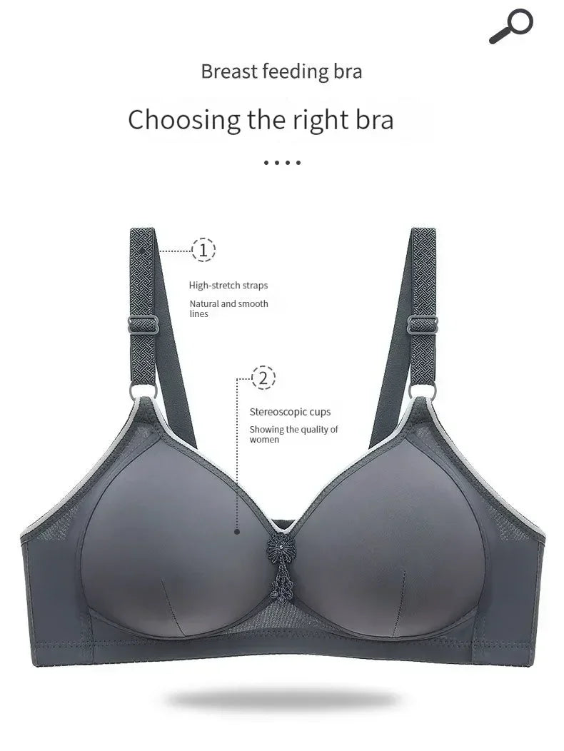 Large Size Push Up Bra Sexy Bra for Women Wire Free Bralette Comfortable Seamless Brassiere Thin Cup Female Lingerie