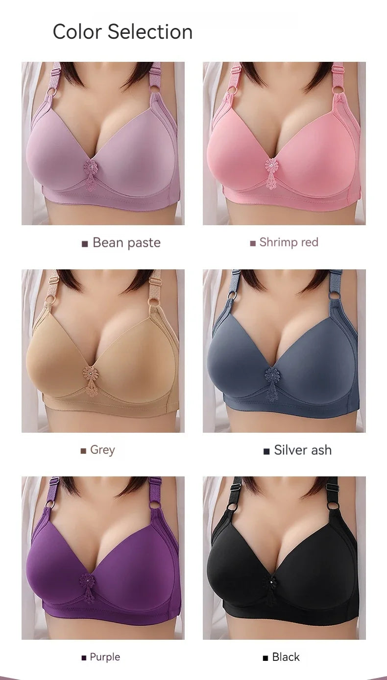 Large Size Push Up Bra Sexy Bra for Women Wire Free Bralette Comfortable Seamless Brassiere Thin Cup Female Lingerie
