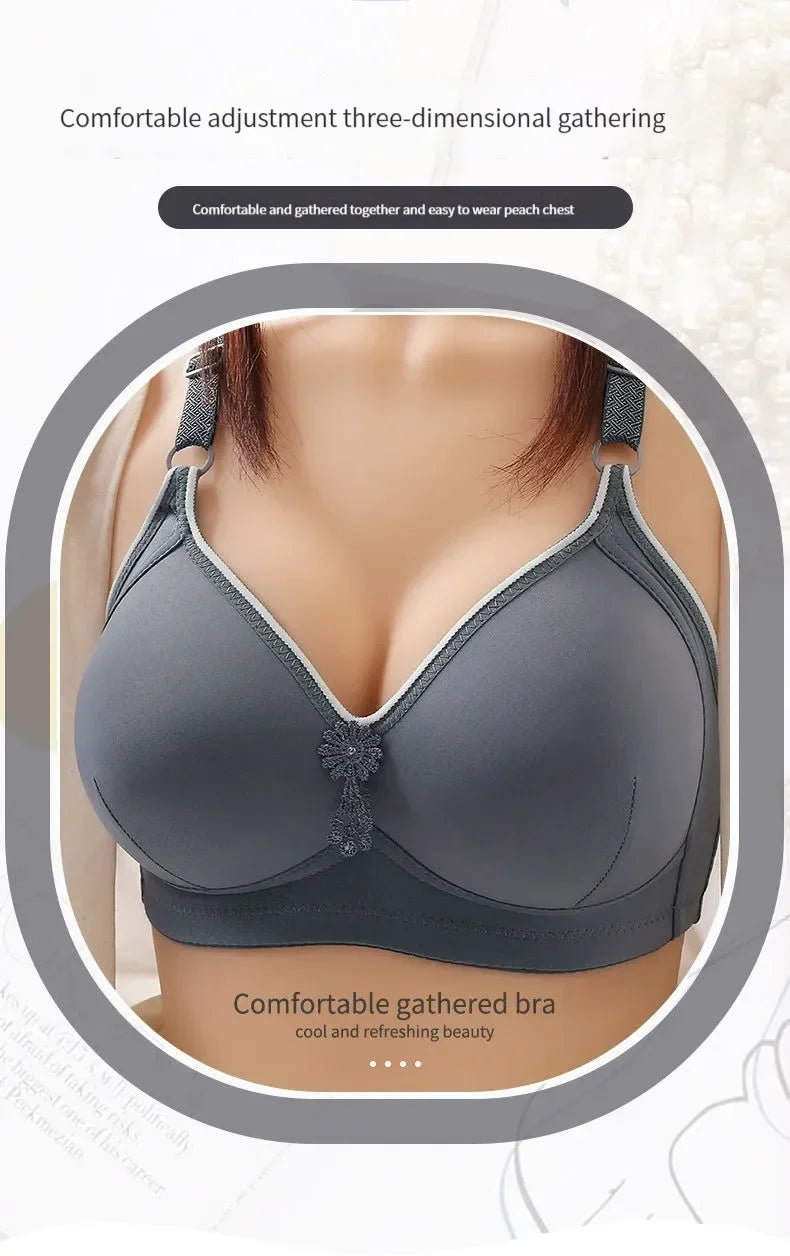 Large Size Push Up Bra Sexy Bra for Women Wire Free Bralette Comfortable Seamless Brassiere Thin Cup Female Lingerie