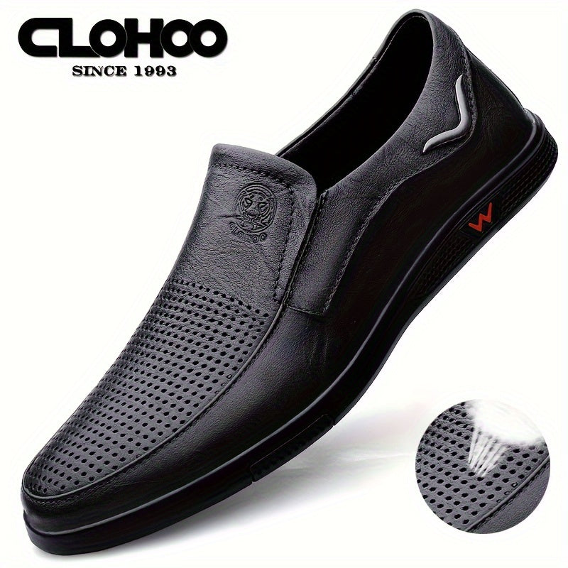CLOHOO Men's Anti-Slip Fashion Slip-On Casual Shoes